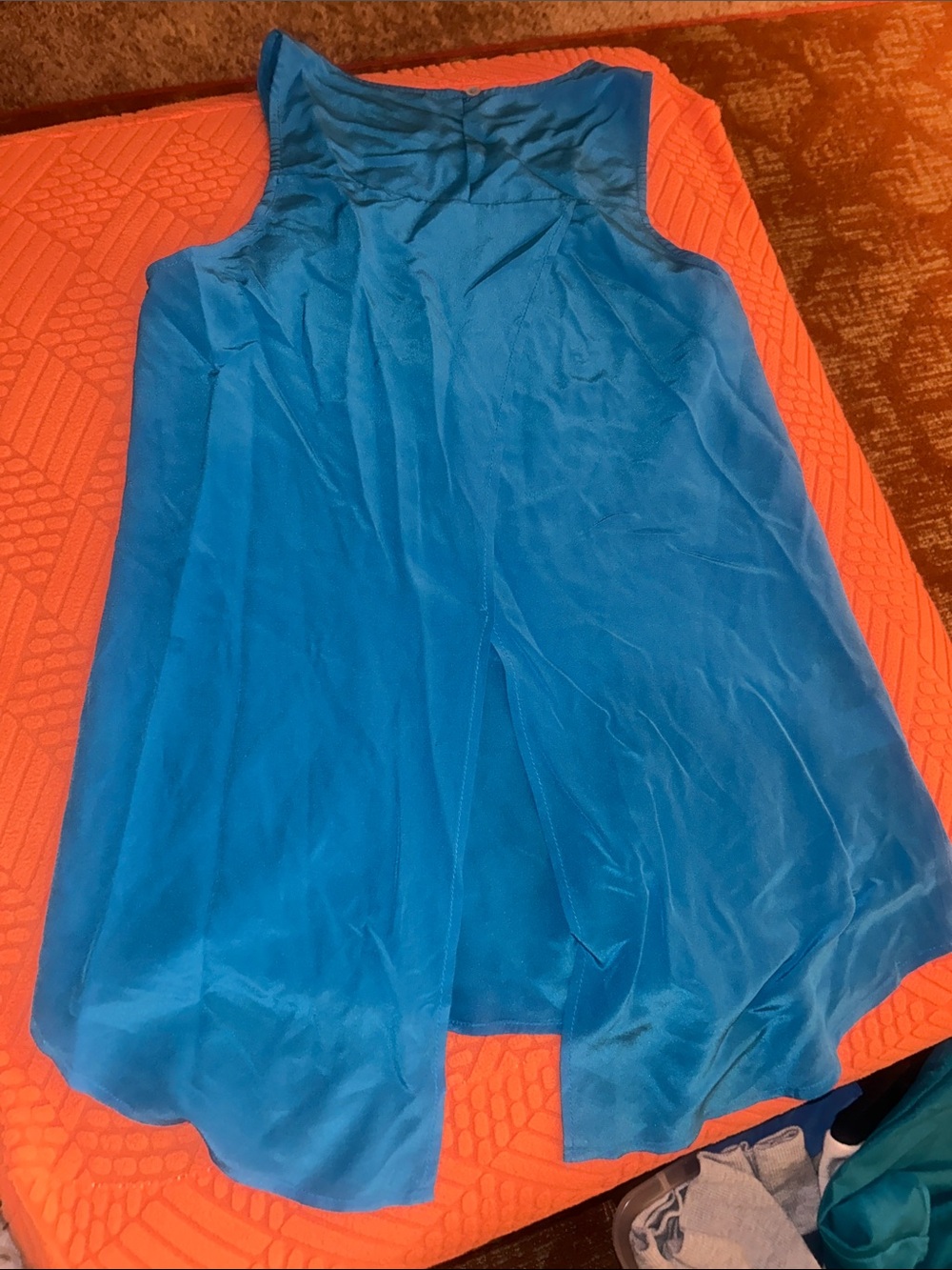 Daniel Rainn Teal Sleeveless Blouse
